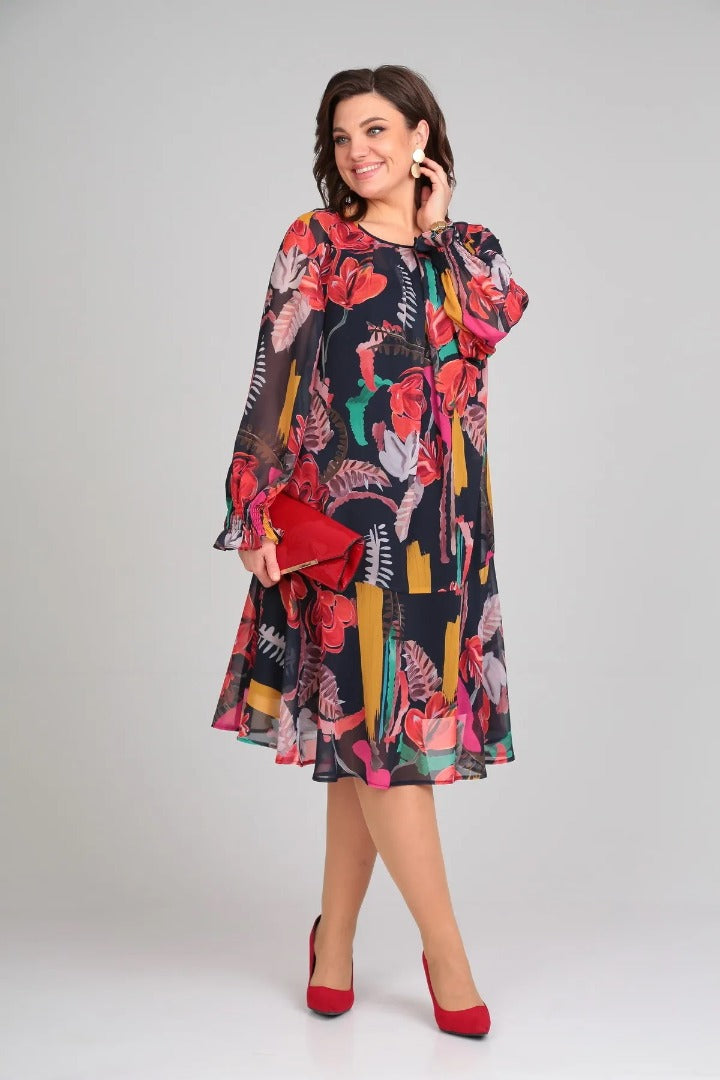 Camila - Vestido Elegante de Flores