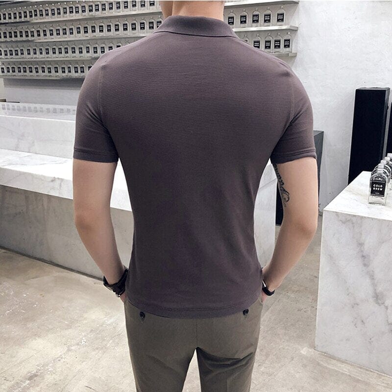 Anthony - Polo moderno de cuello abierto