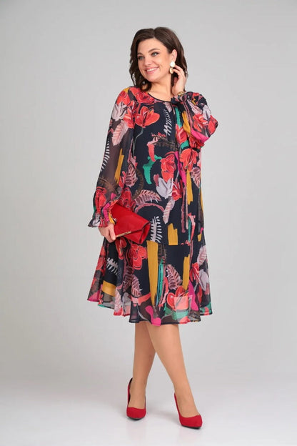 Camila - Vestido Elegante de Flores