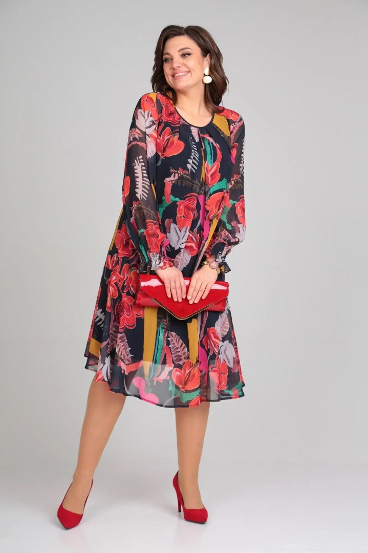 Camila - Vestido Elegante de Flores