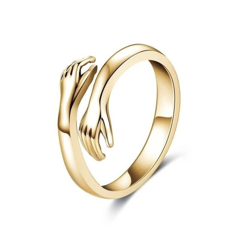 Anillo abrazo vermeil oro 18k