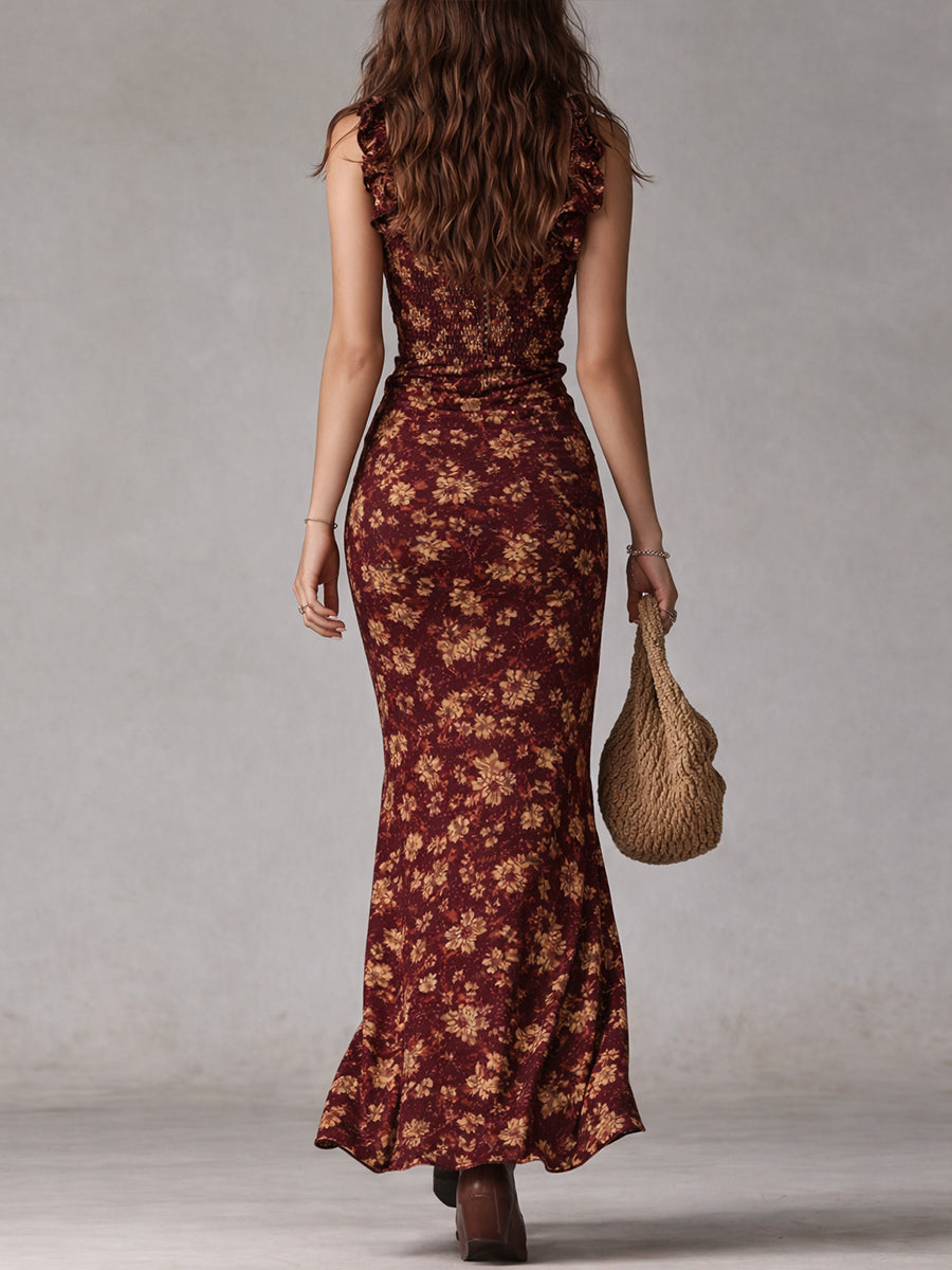 Roxana – Vestido Largo Elegante Retro