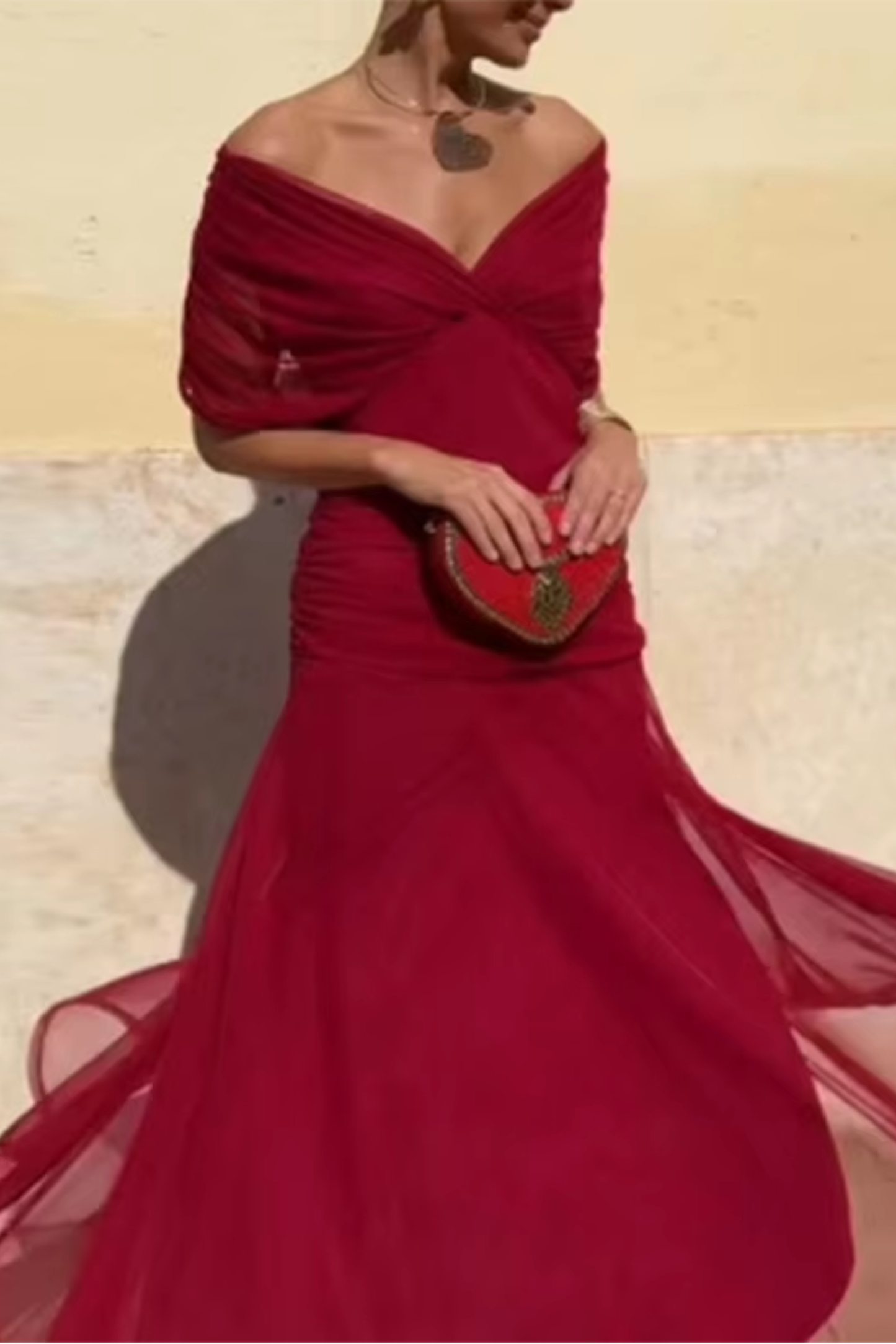 Luisa - Vestido Largo de Fiesta con Cuello en V