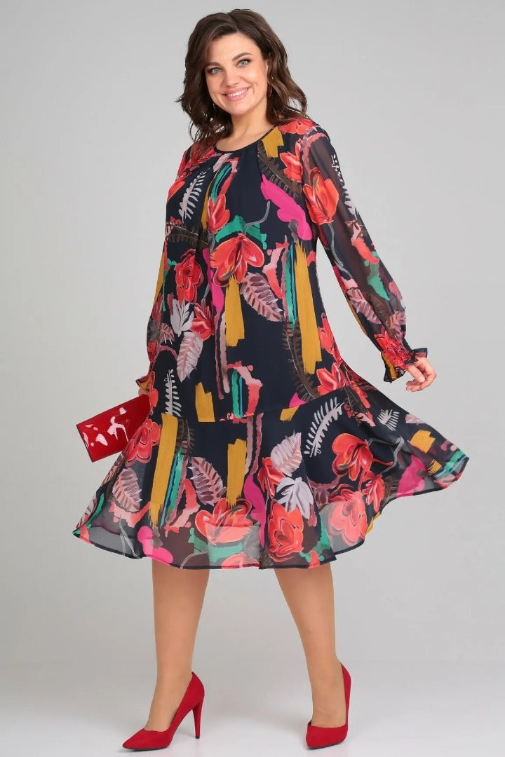 Camila - Vestido Elegante de Flores