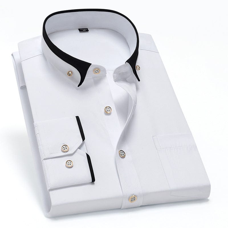 Stefano - Camisa Elegante con Borde a Contraste