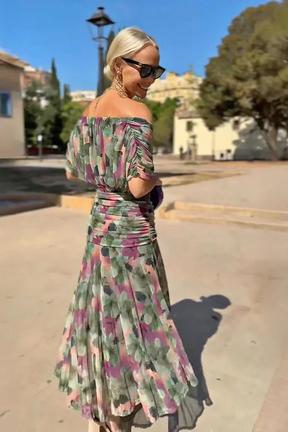 Luisa - Vestido Largo de Fiesta con Cuello en V