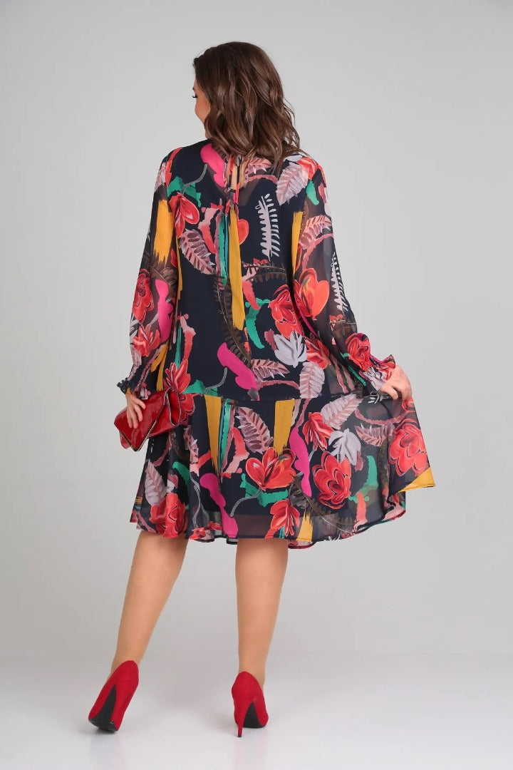 Camila - Vestido Elegante de Flores