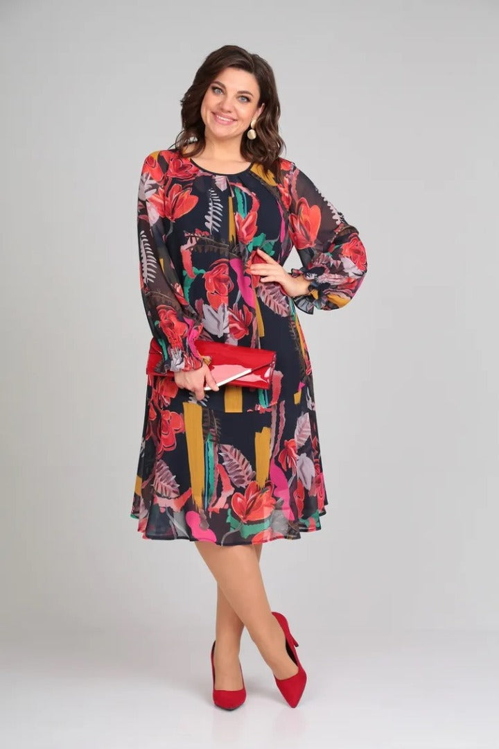 Camila - Vestido Elegante de Flores