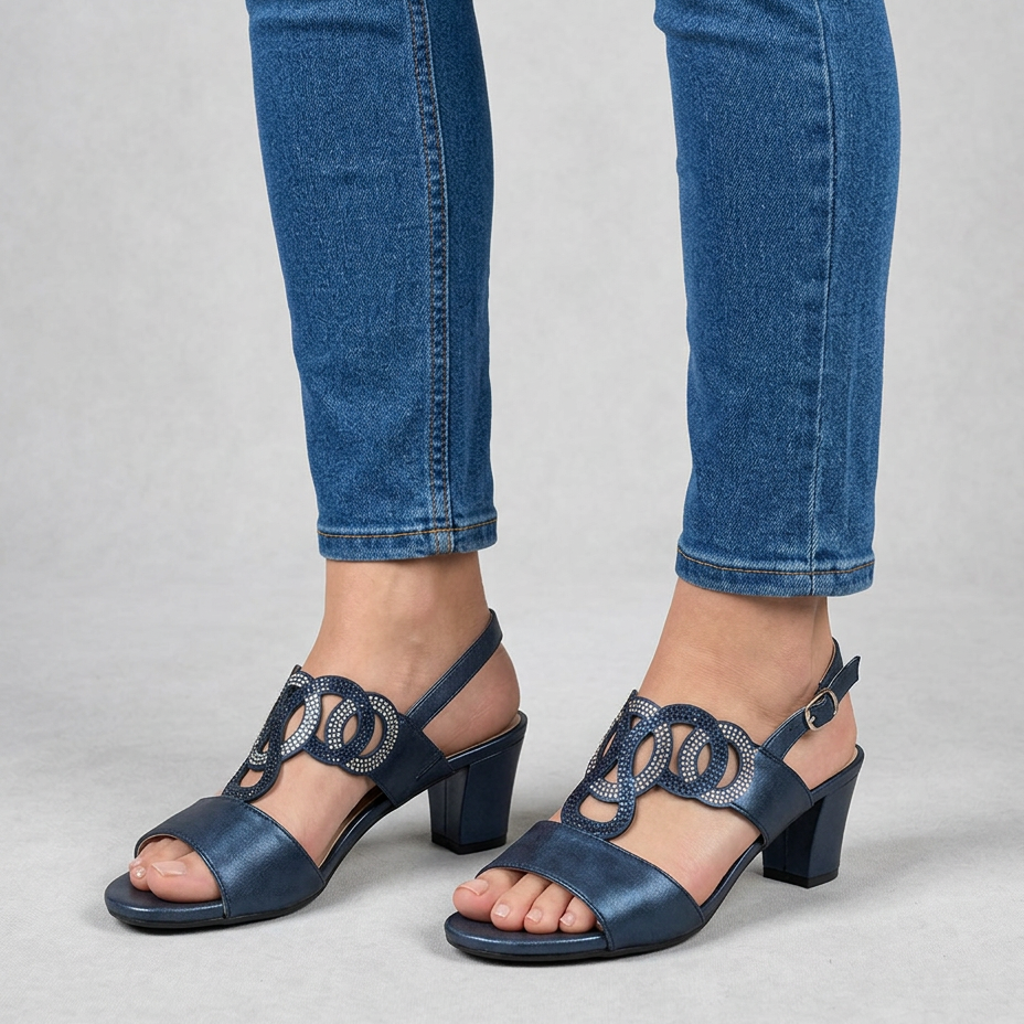 Lucía - Sandalias Cómodas con Taco Ancho