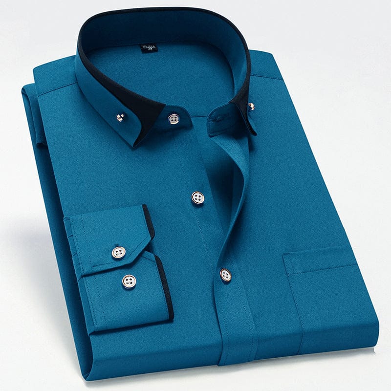Stefano - Camisa Elegante con Borde a Contraste