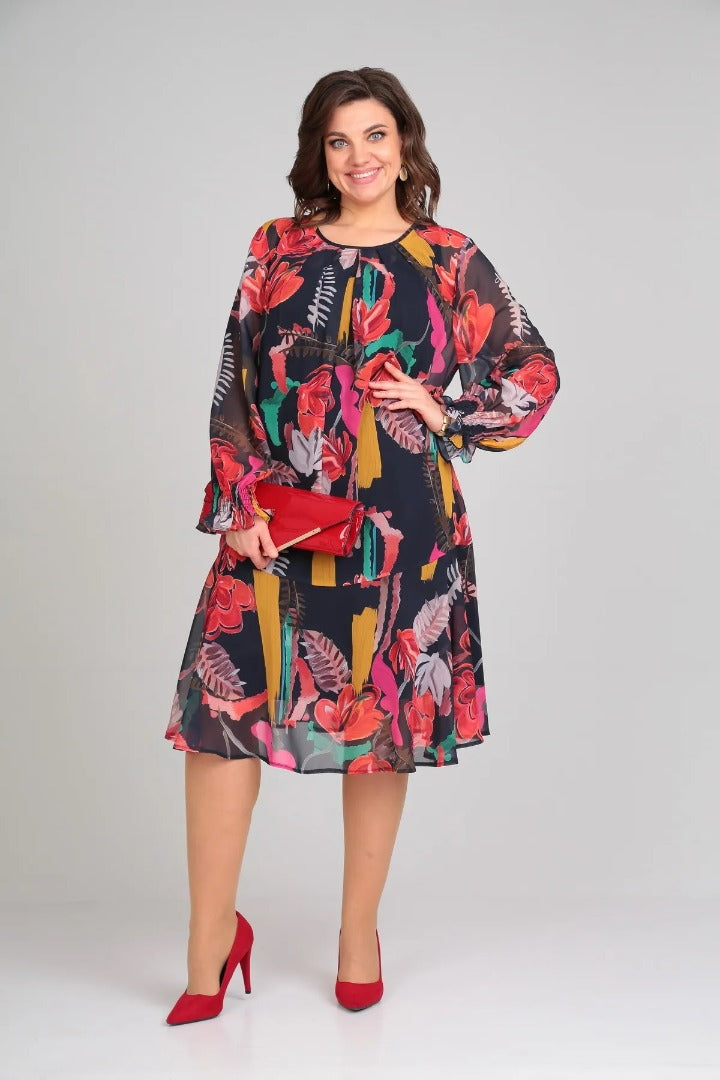 Camila - Vestido Elegante de Flores