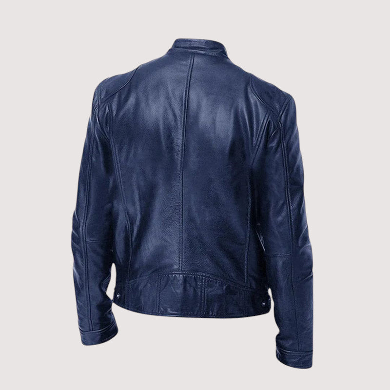 Casaca de cuero para hombre - detalle