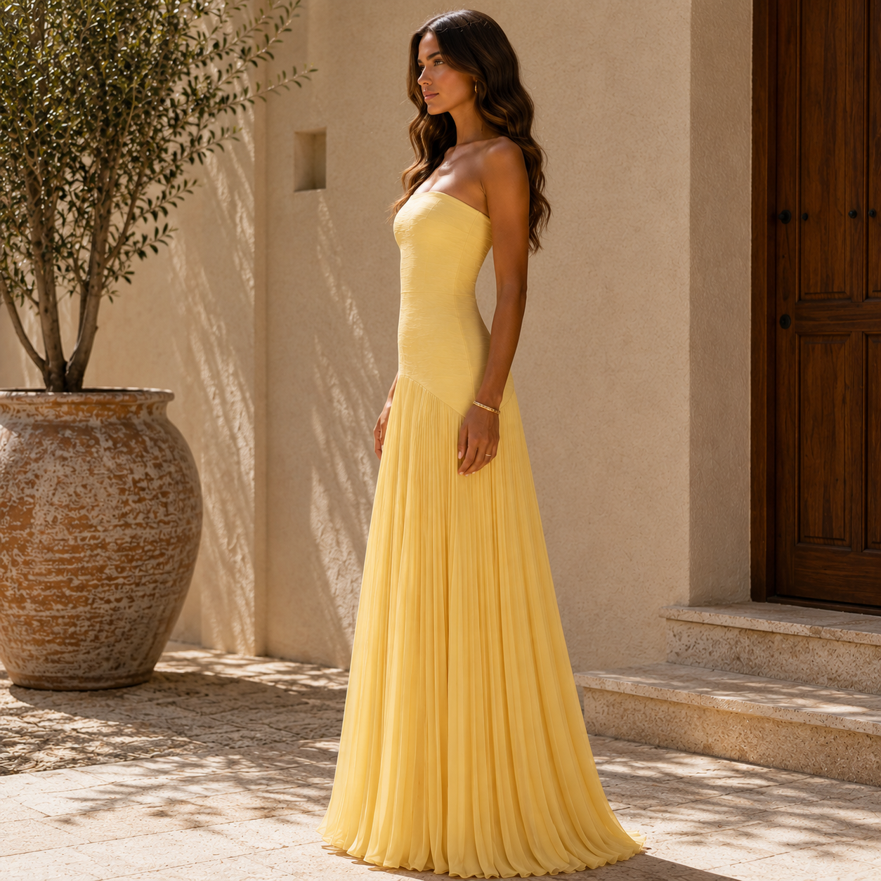 Julieta – Vestido con Diseño de Hombros Descubiertos