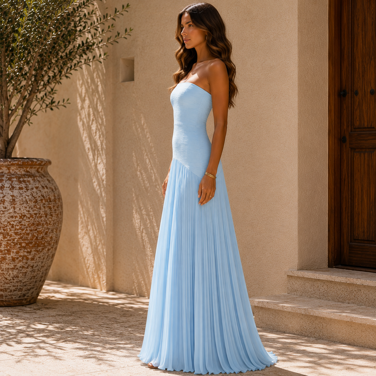 Julieta – Vestido con Diseño de Hombros Descubiertos