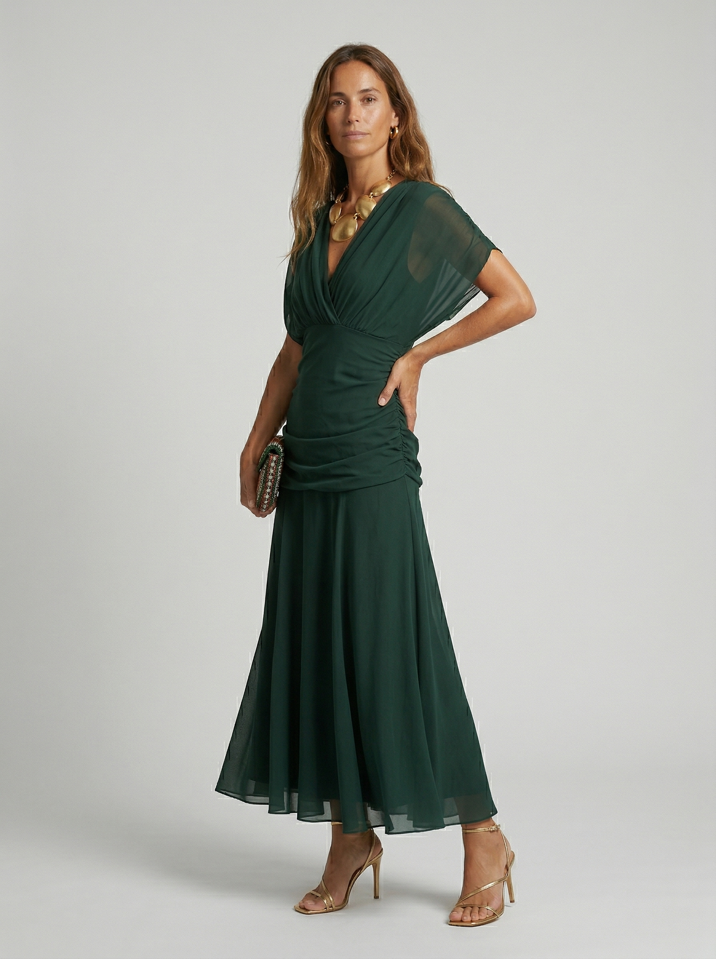 Martina – Vestido Largo con Escote en V