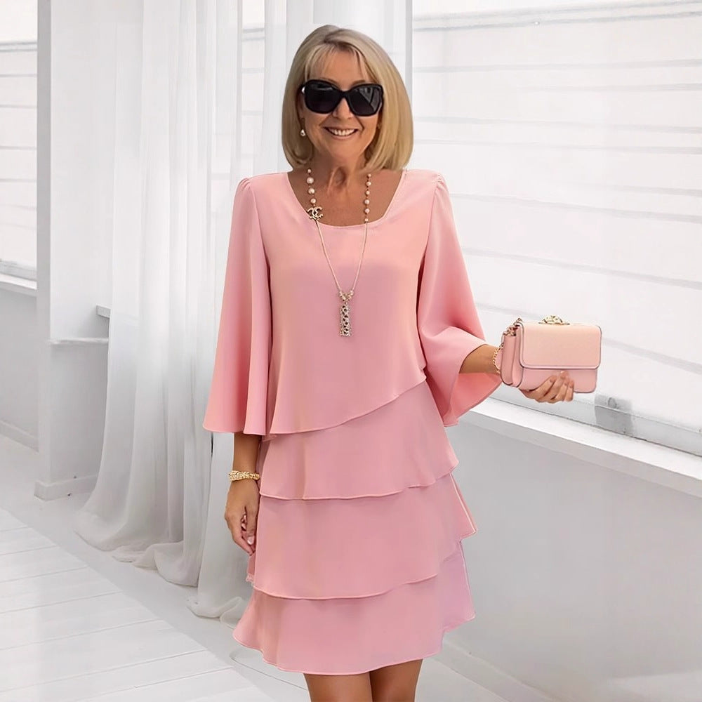 Maria - Vestido Midi con Volantes