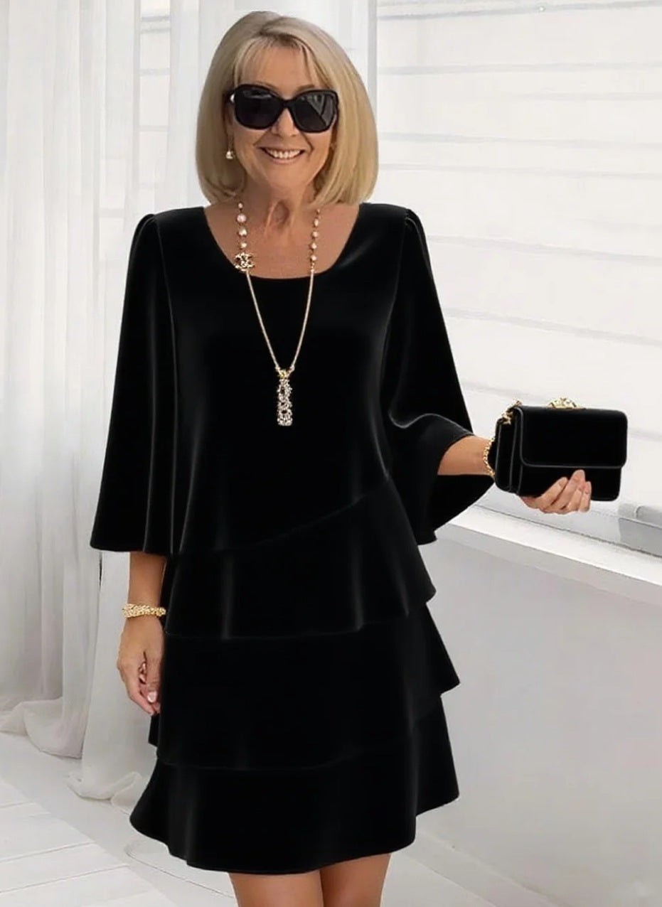 Maria - Vestido Midi con Volantes