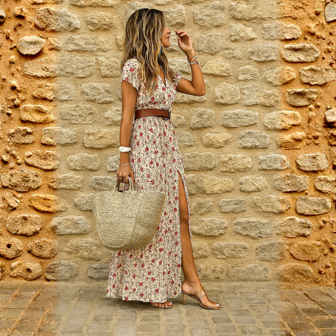 Joselin - Vestido Largo Bohemio con Cinturon