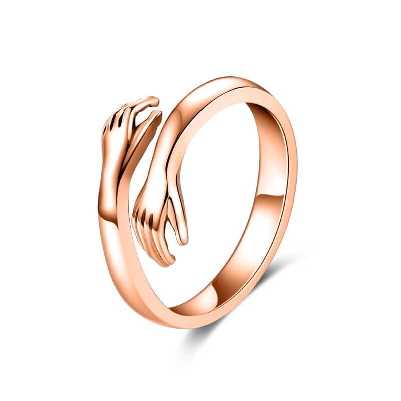 Anillo abrazo color oro rosa