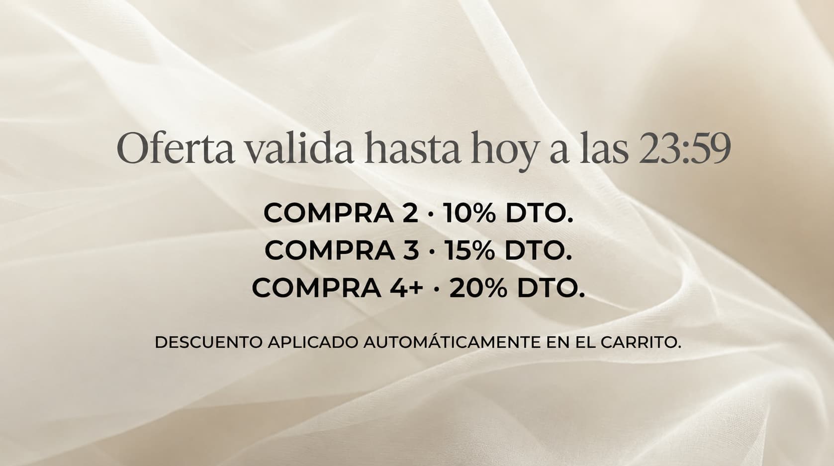 Oferta Promoción - Compra 2, 3 o 4+ y ahorra 10%, 15% o 20%