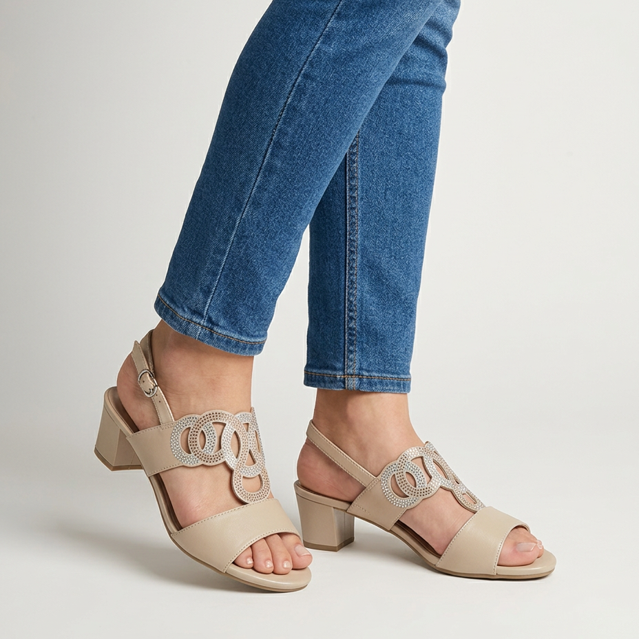 Lucía - Sandalias Cómodas con Taco Ancho