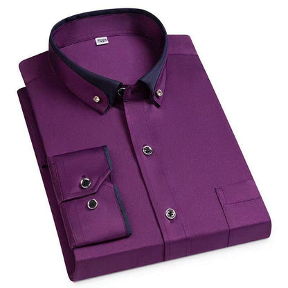 Stefano - Camisa Elegante con Borde a Contraste