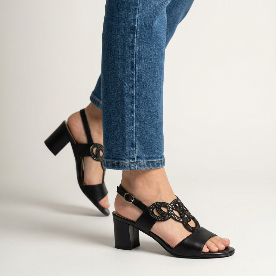 Lucía - Sandalias Cómodas con Taco Ancho