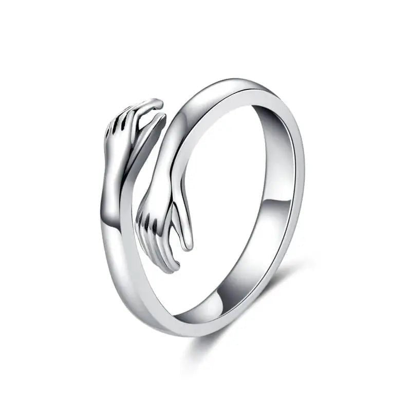 Anillo abrazo color plata