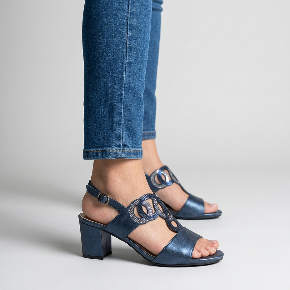 Lucía - Sandalias Cómodas con Taco Ancho