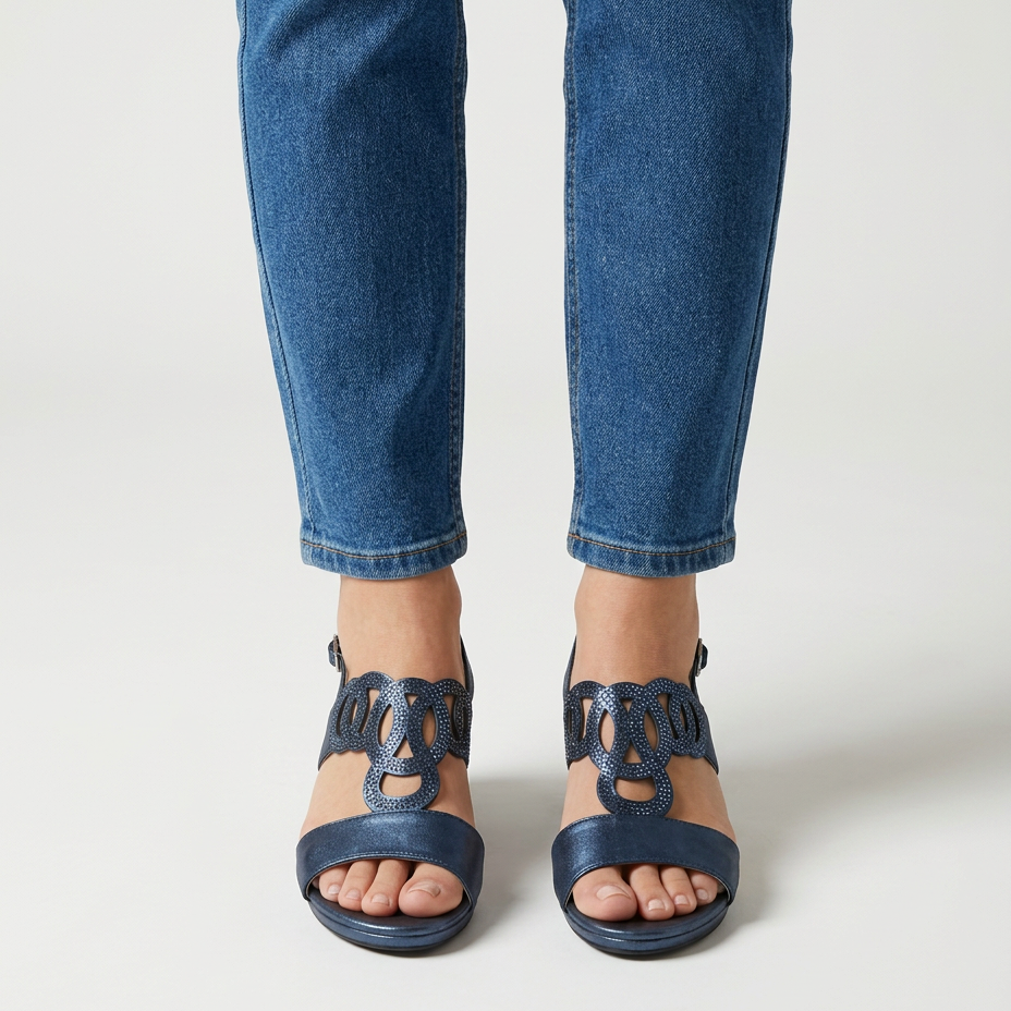 Lucía - Sandalias Cómodas con Taco Ancho
