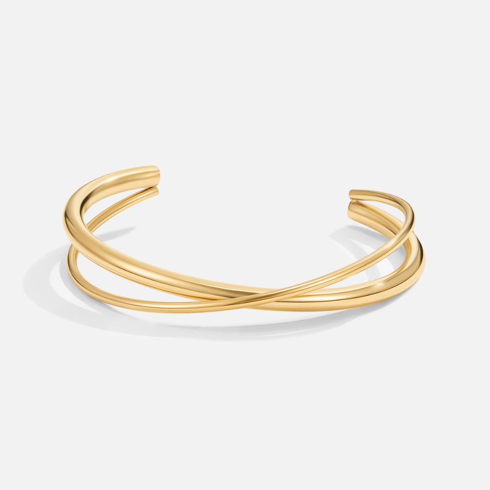Eva - Pulsera Torcida Dorada