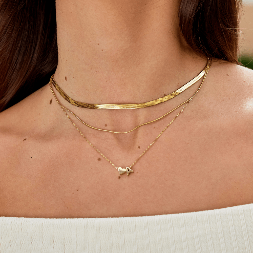 Martina - Collar de Inicial Forever Dorado