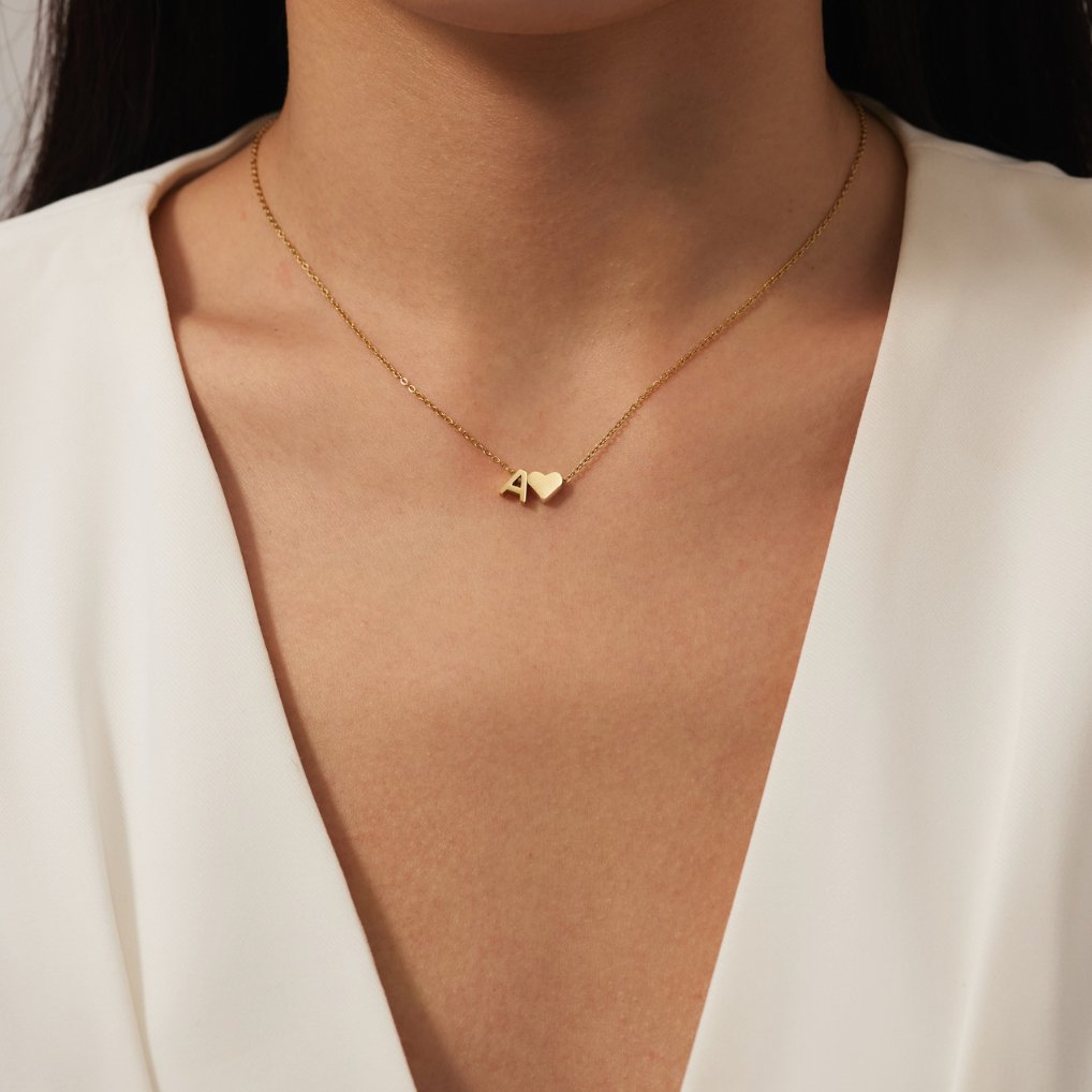 Martina - Collar de Inicial Forever Dorado