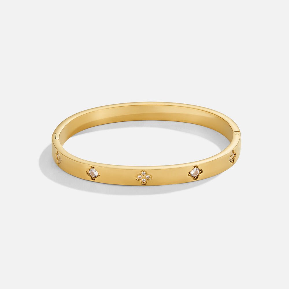 Camila - Brazalete de Trébol Dorado