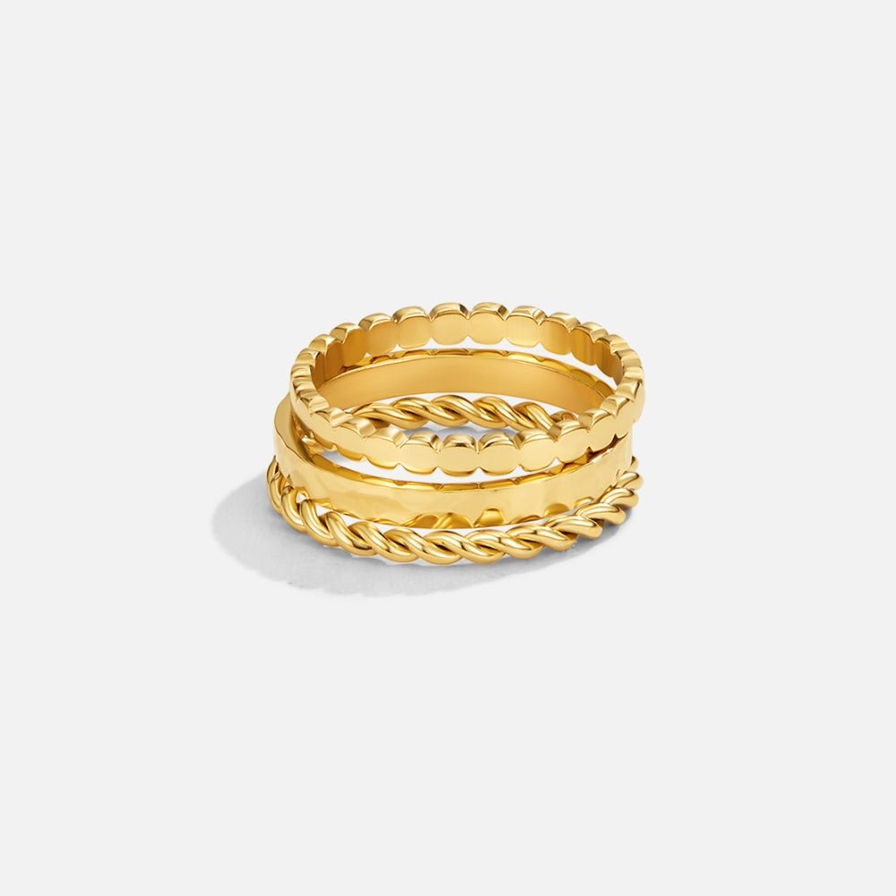Patricia - Anillo Apilable Dorado