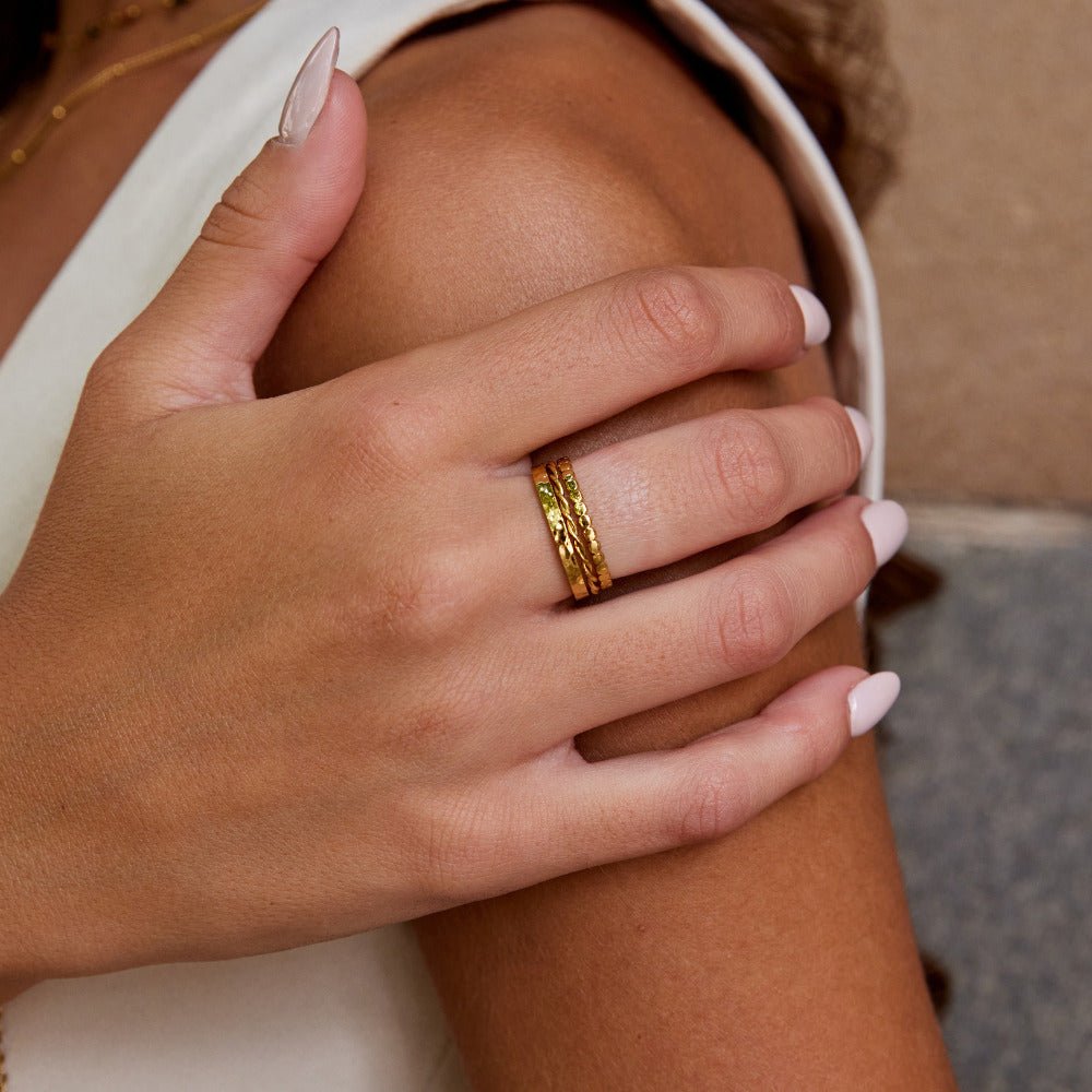 Patricia - Anillo Apilable Dorado
