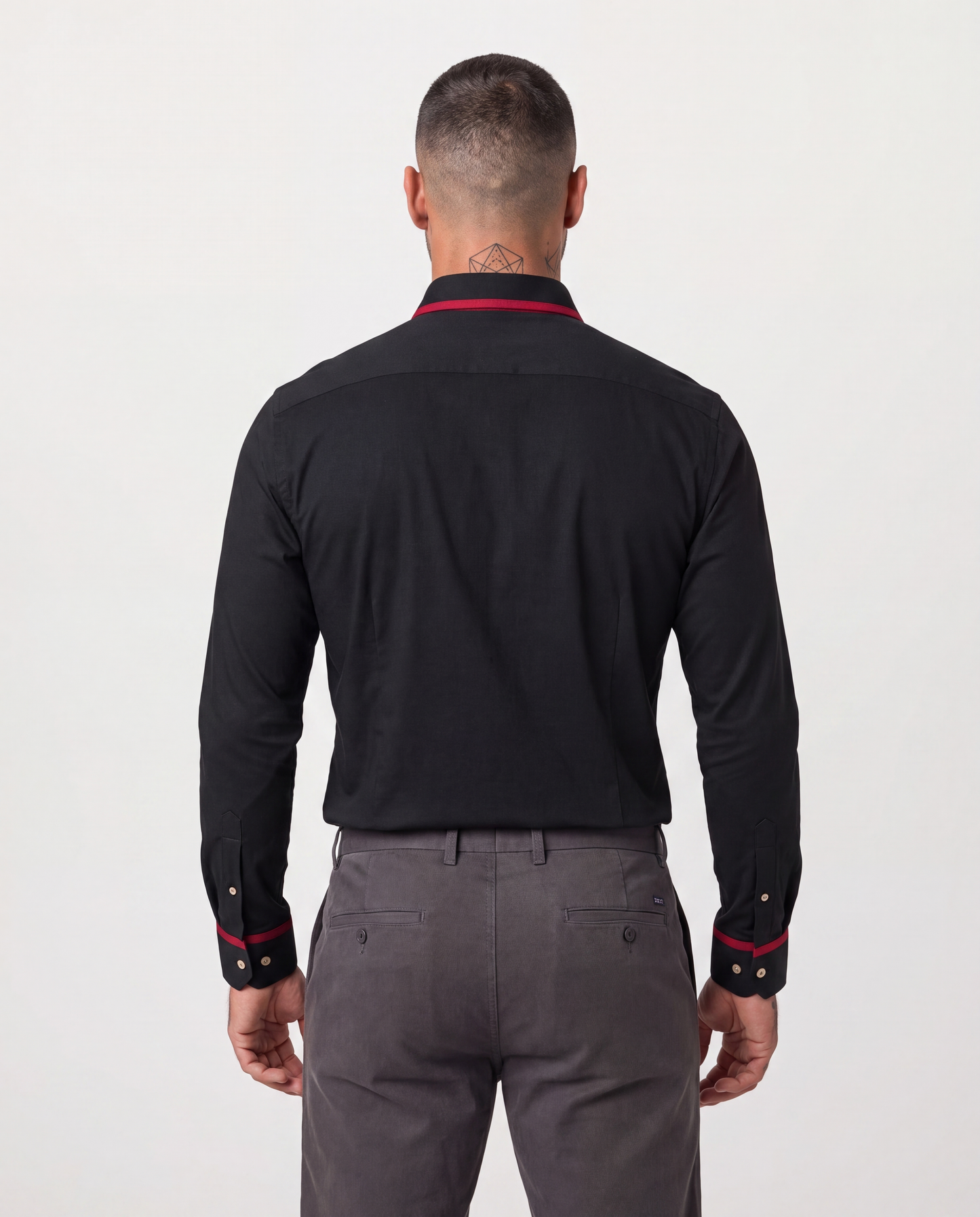 Stefano - Camisa Elegante con Borde a Contraste