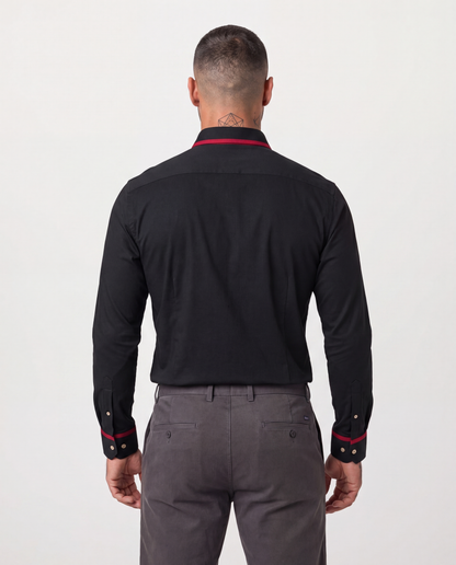 Stefano - Camisa Elegante con Borde a Contraste
