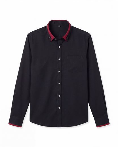 Stefano - Camisa Elegante con Borde a Contraste