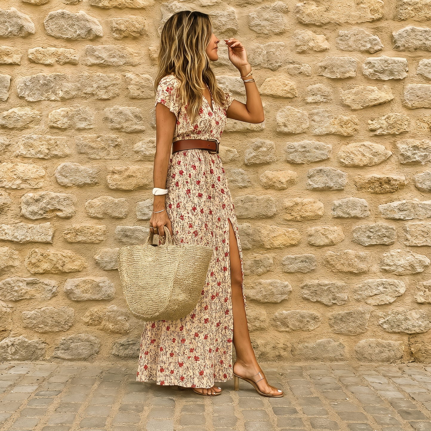 Joselin - Vestido Largo Bohemio Multicolor