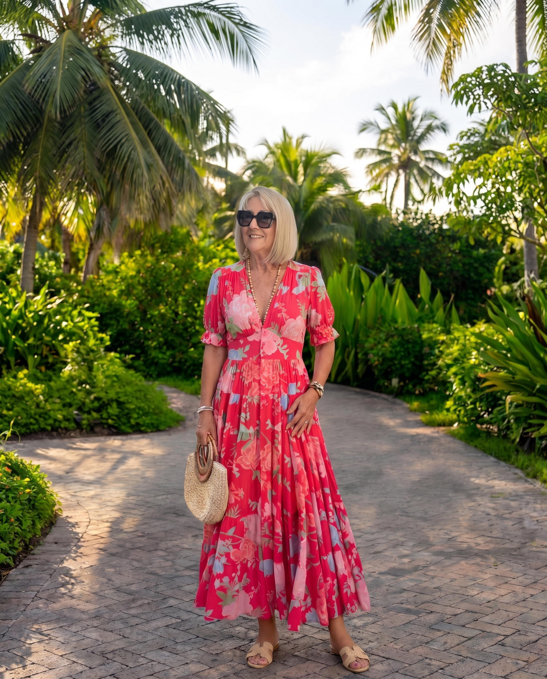 Miriam - Vestido Floral con Cuello en V
