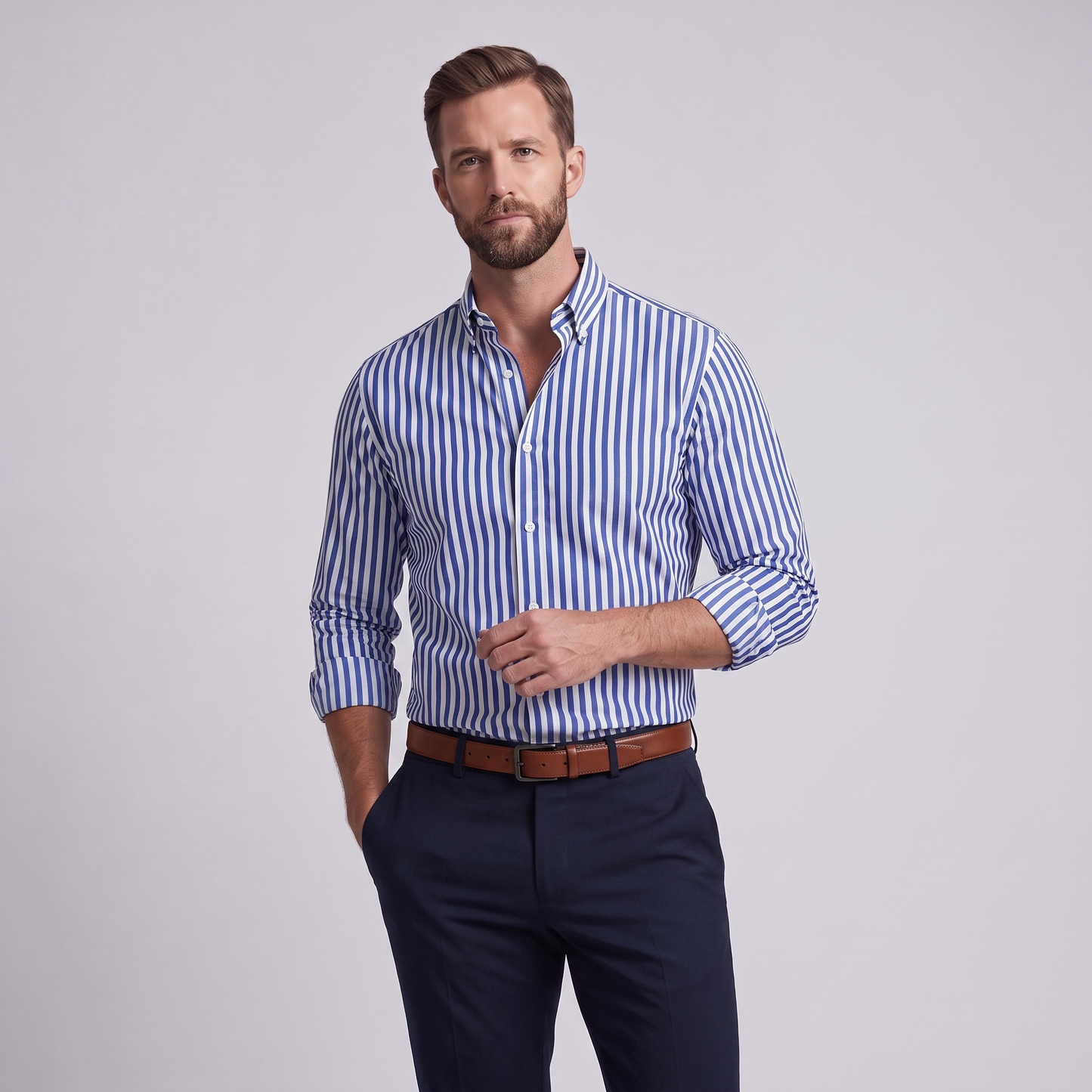 STEFANO - CAMISA ELEGANTE A RAYAS