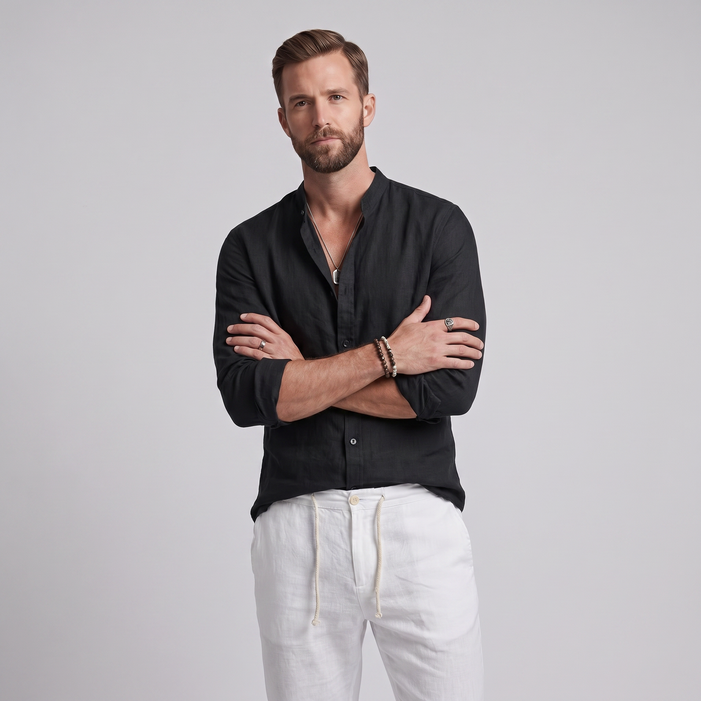 Mateo lino negro