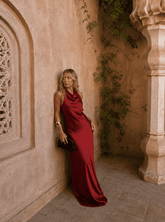 Micaela – Vestido Riad en Terracota
