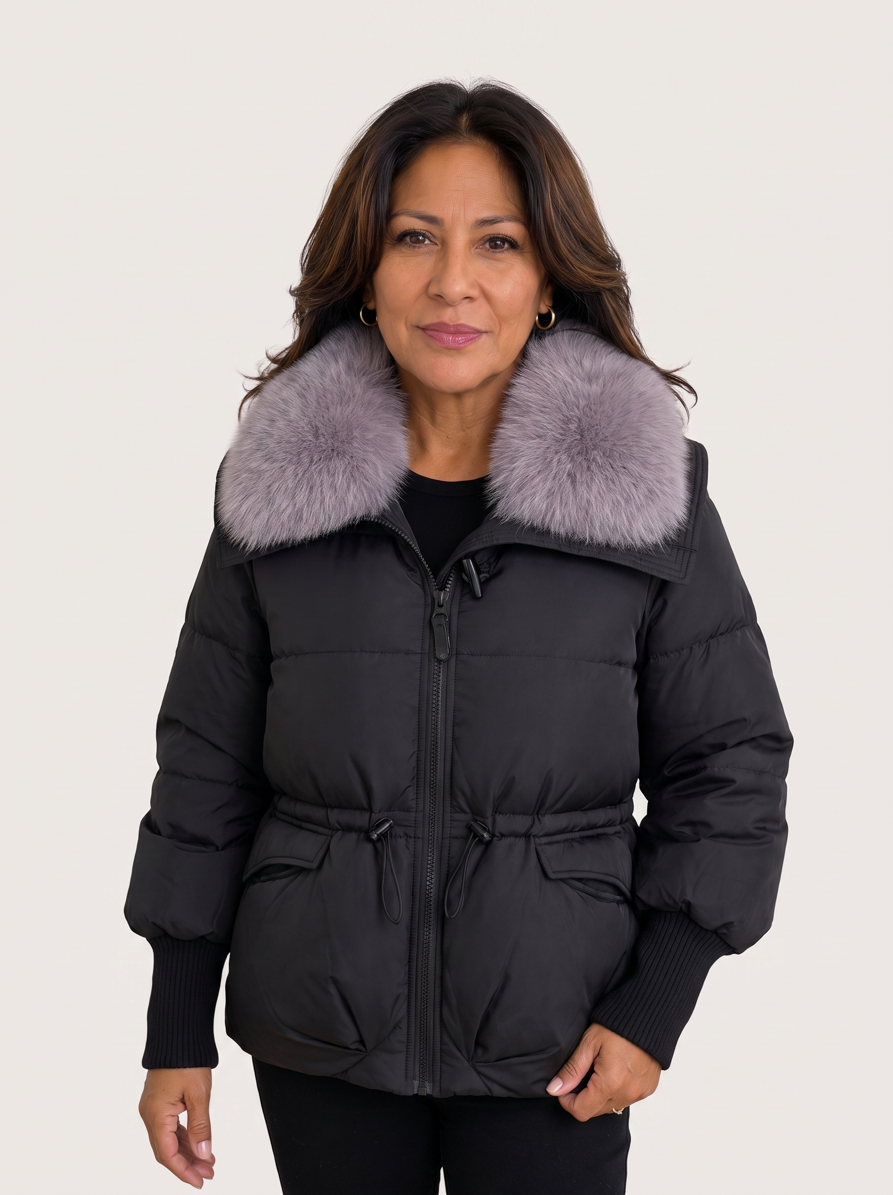 Fabiana chaqueta de invierno - estudio Xiomara Vargas