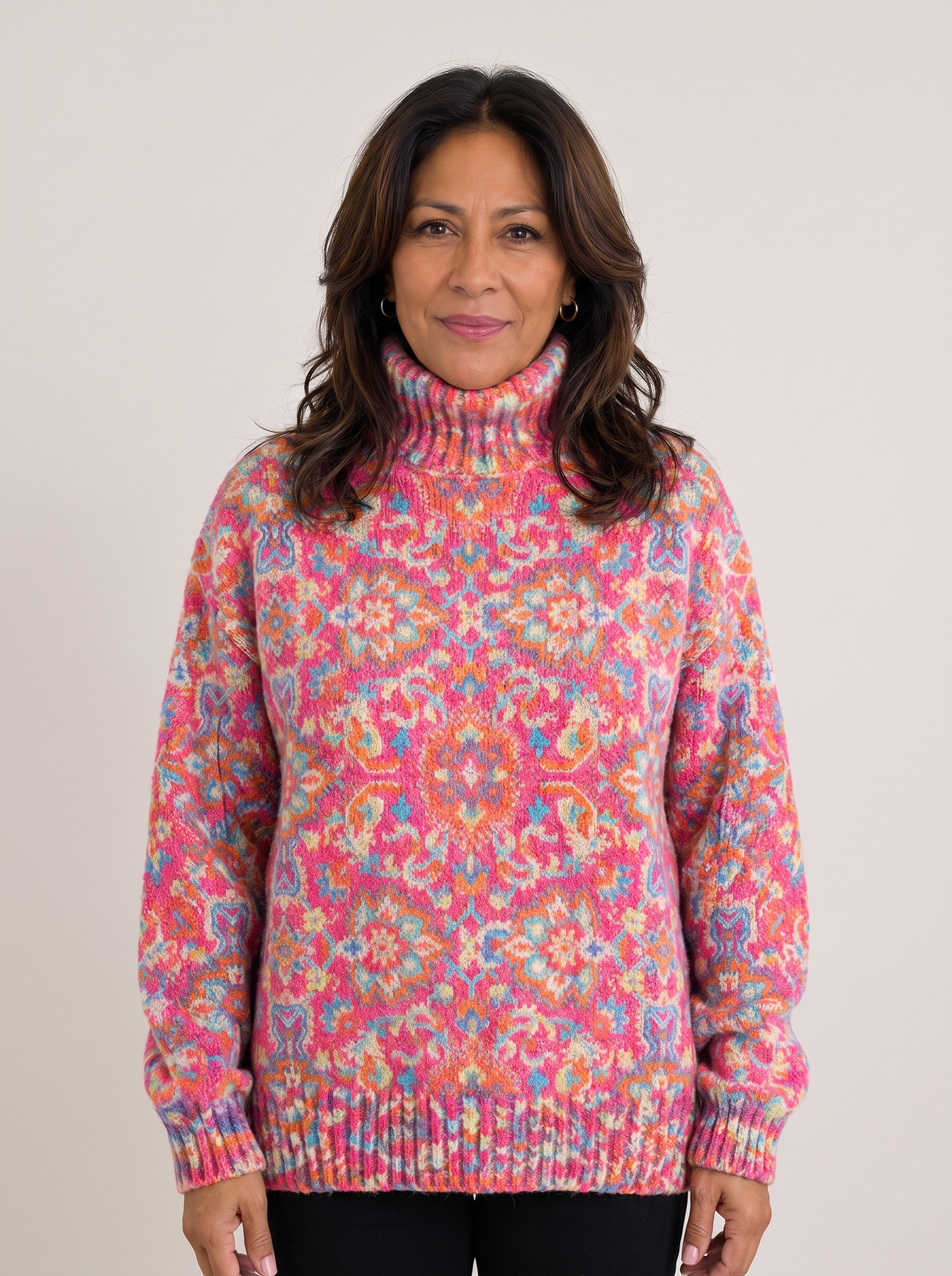 Rosario jersey de cuello alto - estudio Xiomara Vargas