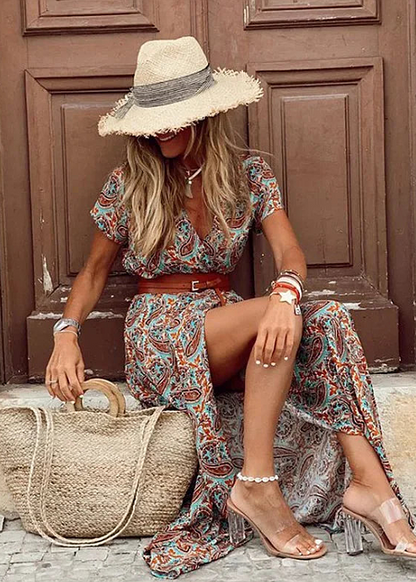 Joselin - Vestido Largo Bohemio con Cinturon