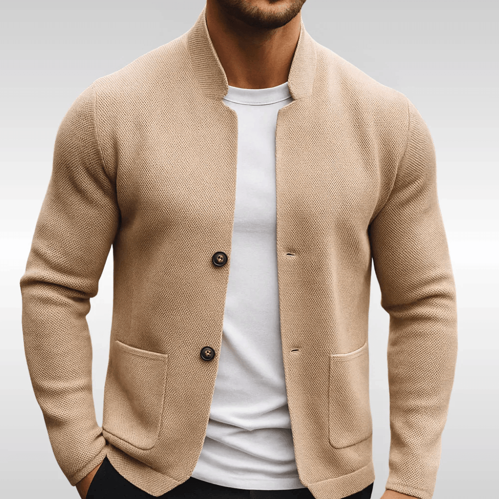 Blazer de punto beige