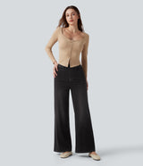 Negro Denim Lavado