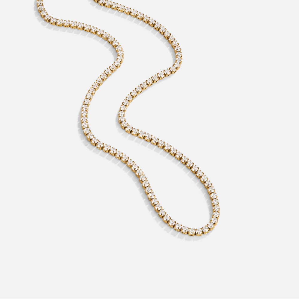 Fernanda - Collar de Cristal Dorado